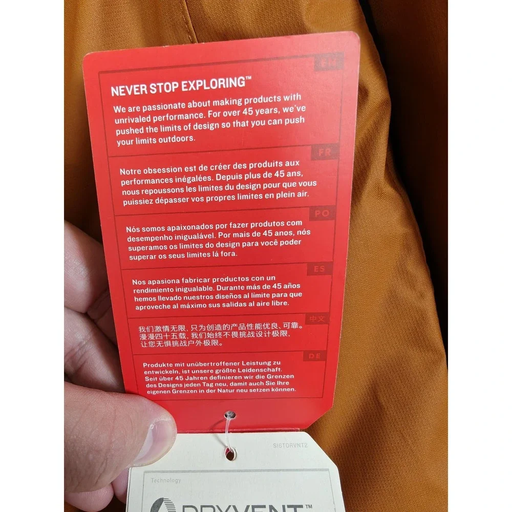 The North Face Jacket Mens Medium Caramel DryVent Mount Q Insulated‎ NF0A3XWH